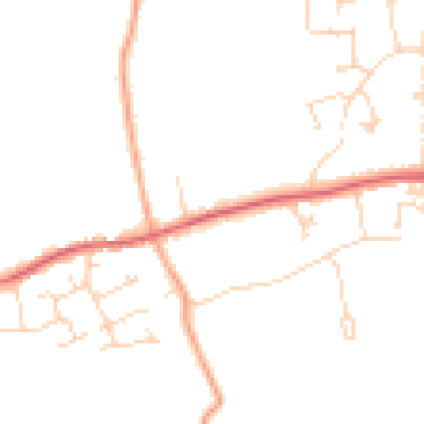 Daytime road noise heatmap for CB23 7BP