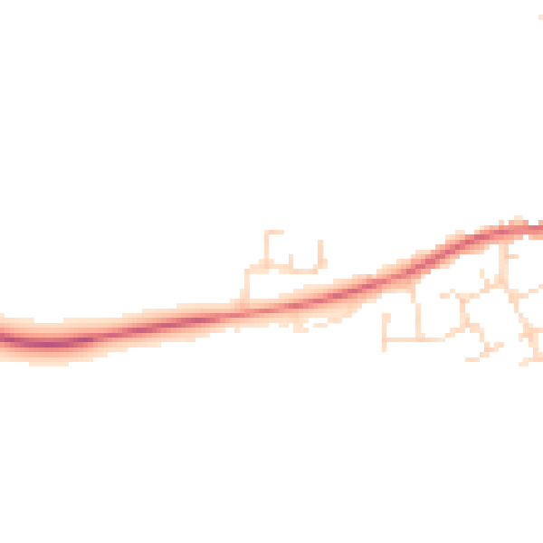 Daytime road noise heatmap for CB23 7BY