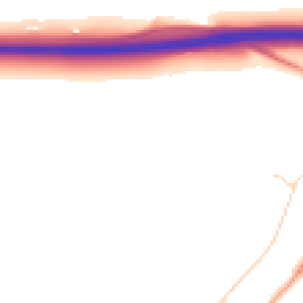 Daytime road noise heatmap for CB23 7FW