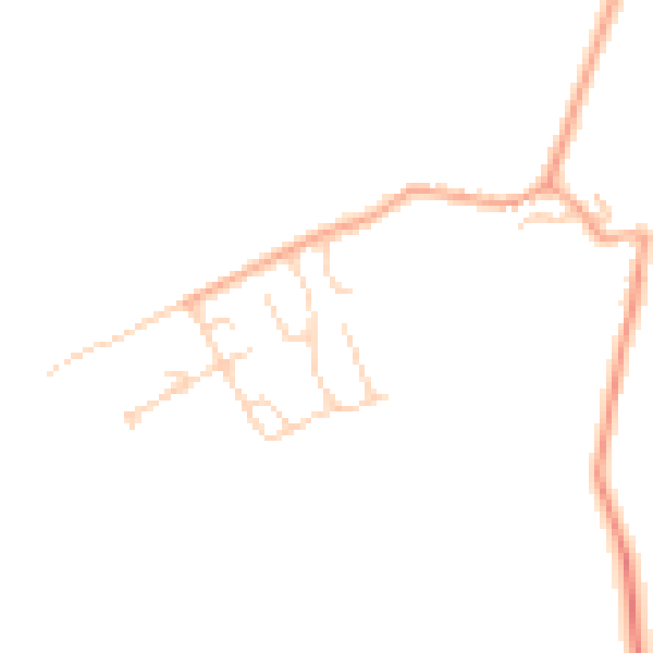 Daytime road noise heatmap for CB23 7PR