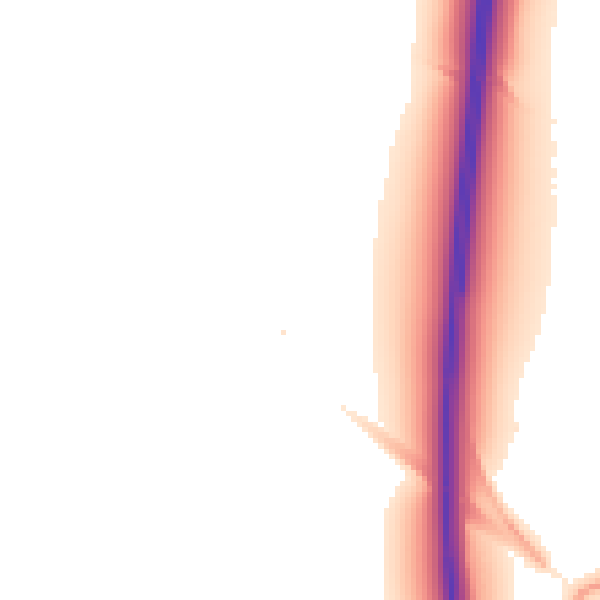 Night-time road noise heatmap for CB23 7PZ
