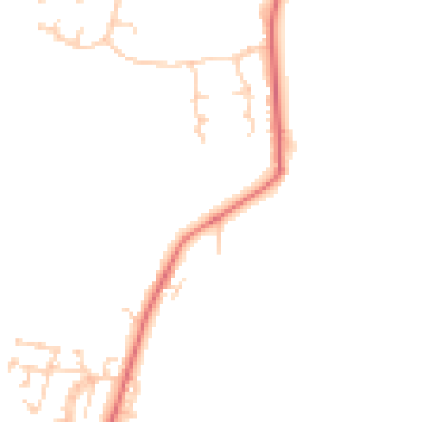 Daytime road noise heatmap for CB23 7QS