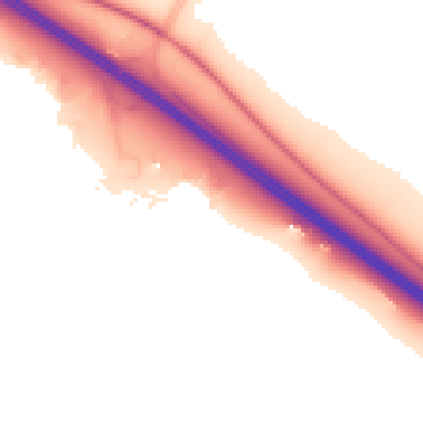 Night-time road noise heatmap for CB23 8EJ