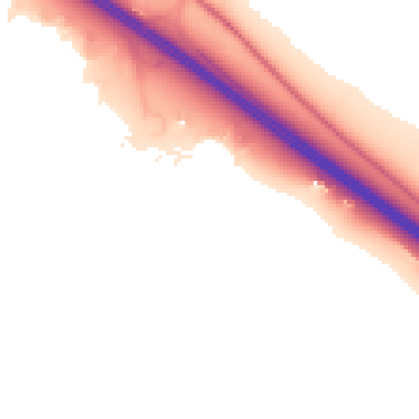 Night-time road noise heatmap for CB23 8EP