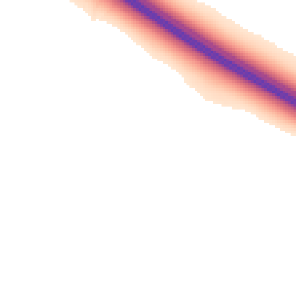 Night-time road noise heatmap for CB23 8HL