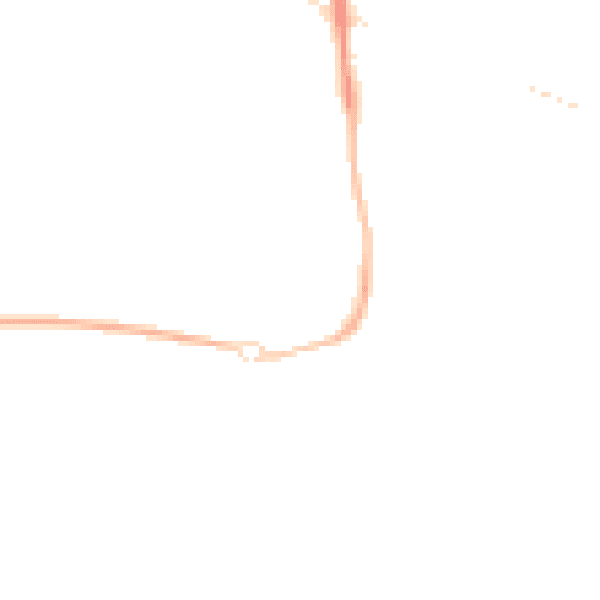 Night-time road noise heatmap for CB24 1AG