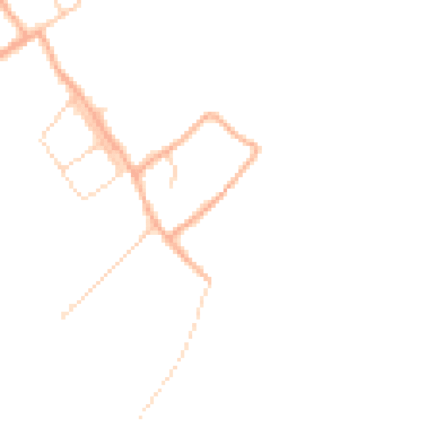 Daytime road noise heatmap for CB24 3DE