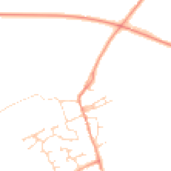 Daytime road noise heatmap for CB24 4QJ