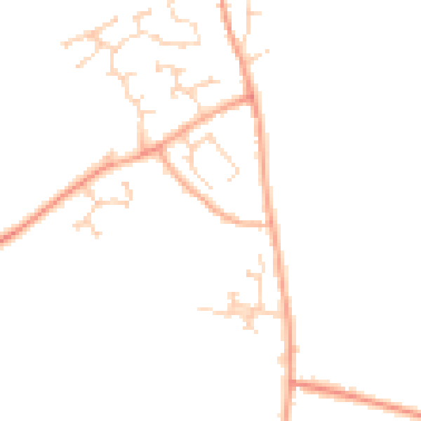 Daytime road noise heatmap for CB24 4RR