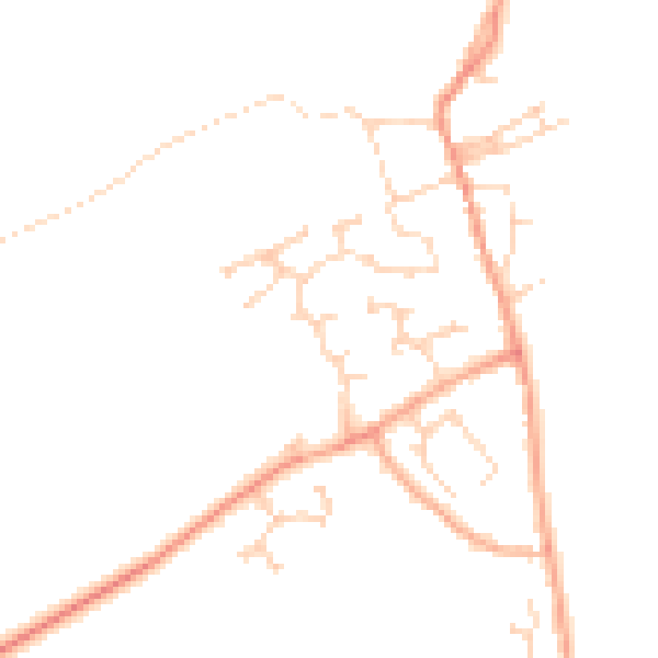 Daytime road noise heatmap for CB24 4TR