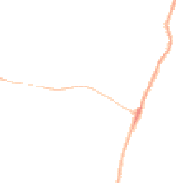 Night-time road noise heatmap for CB24 5EU