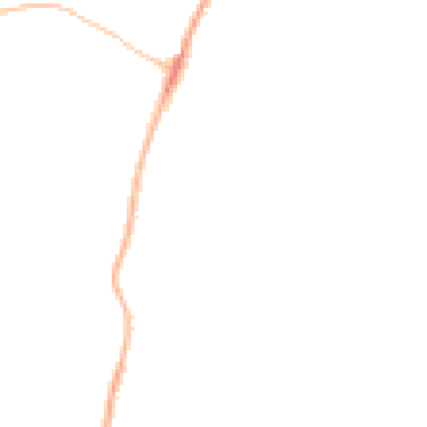 Night-time road noise heatmap for CB24 5HD