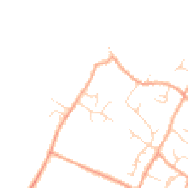 Daytime road noise heatmap for CB24 5NN