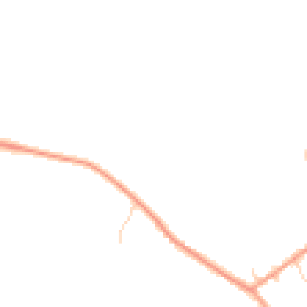 Daytime road noise heatmap for CB24 8BQ