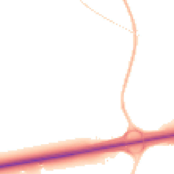 Night-time road noise heatmap for CB24 9PF