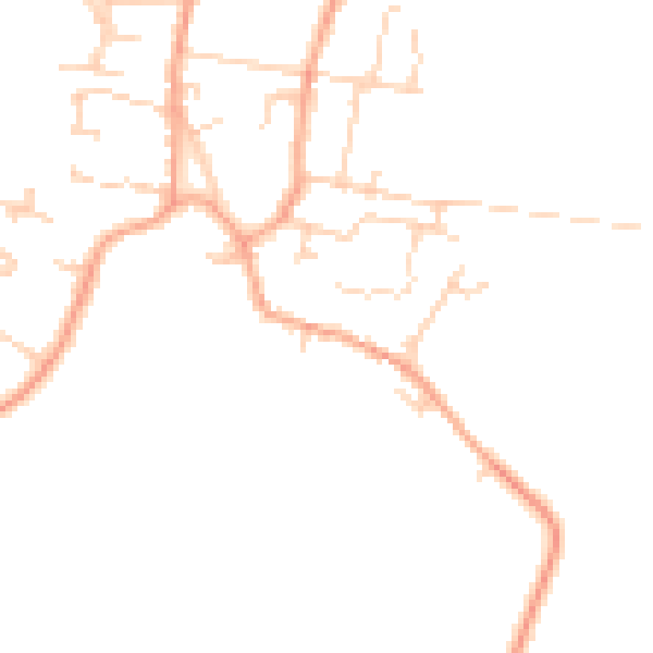 Daytime road noise heatmap for CB25 9HT