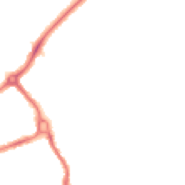 Night-time road noise heatmap for CB4 1QE