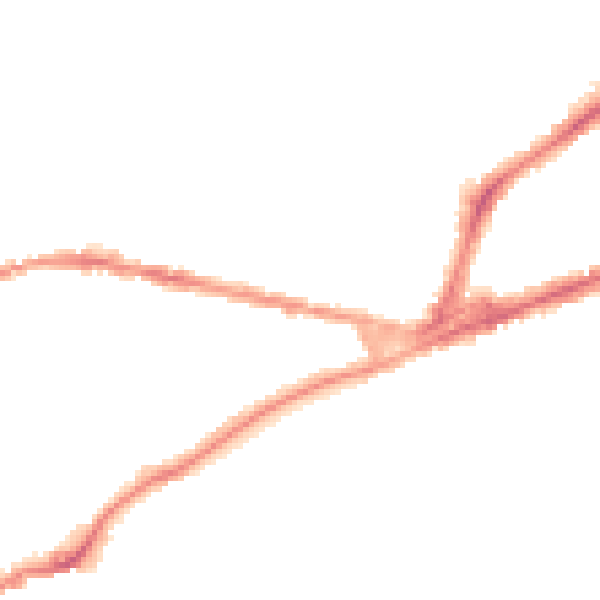 Night-time road noise heatmap for CB4 3DU