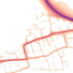 Daytime road noise heatmap for CB6 2PT