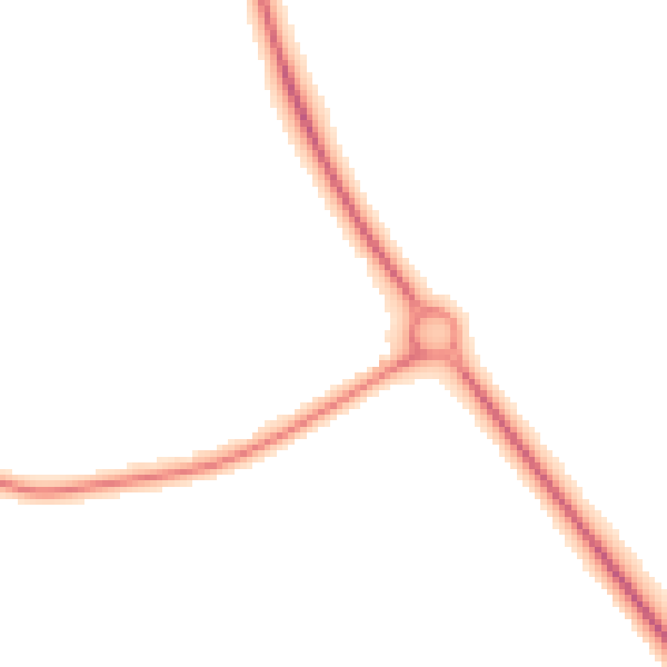 Night-time road noise heatmap for CB7 5AT