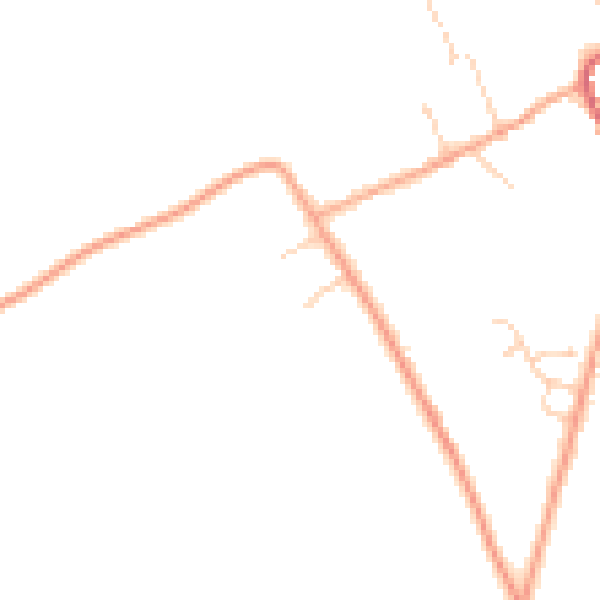 Daytime road noise heatmap for CB7 5BF