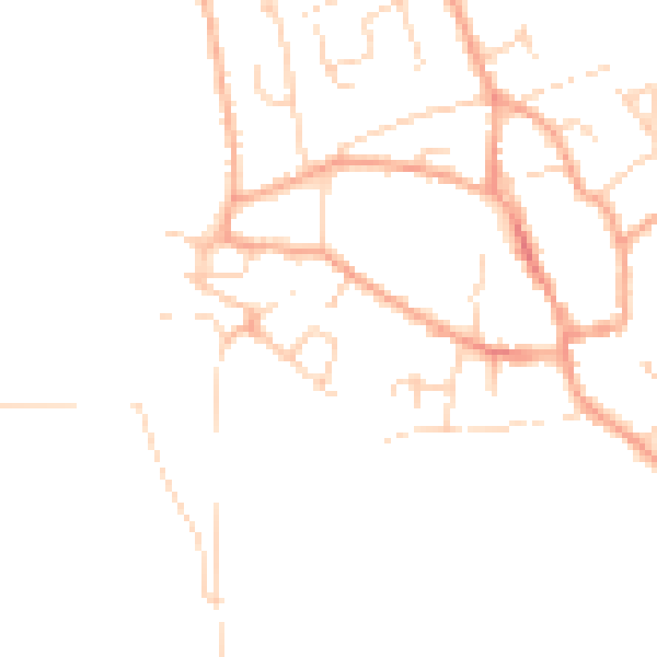 Daytime road noise heatmap for CB7 5ZJ