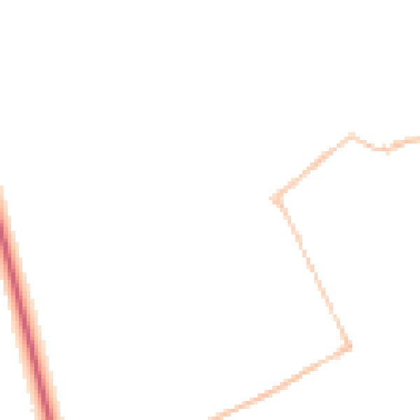 Night-time road noise heatmap for CB7 6AQ