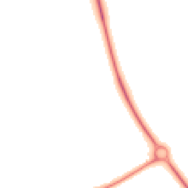 Night-time road noise heatmap for CB7 6AT