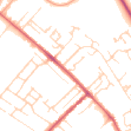 Daytime road noise heatmap for CB8 0AG