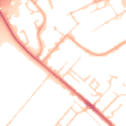 Daytime road noise heatmap for CB8 0AZ