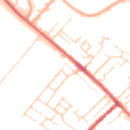 Daytime road noise heatmap for CB8 0BT