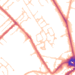 Daytime road noise heatmap for CB8 0SA