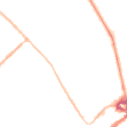 Night-time road noise heatmap for CB8 0SA