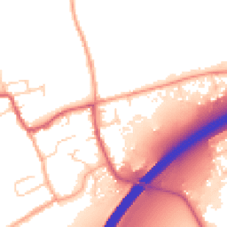 Daytime road noise heatmap for CB8 7EL
