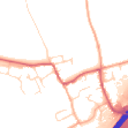 Daytime road noise heatmap for CB8 7FJ