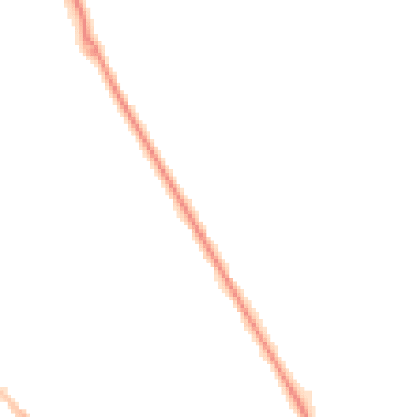 Night-time road noise heatmap for CB8 7FL