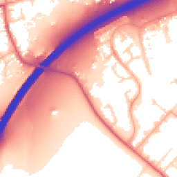 Daytime road noise heatmap for CB8 7JH