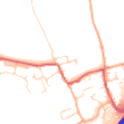 Daytime road noise heatmap for CB8 7JN