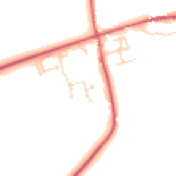 Daytime road noise heatmap for CB8 8GY