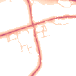 Daytime road noise heatmap for CB8 8HL