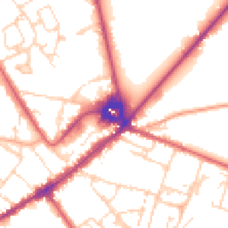Daytime road noise heatmap for CB8 8LT