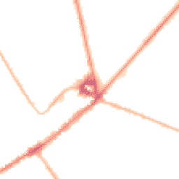 Night-time road noise heatmap for CB8 8LT