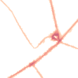 Night-time road noise heatmap for CB8 8NR
