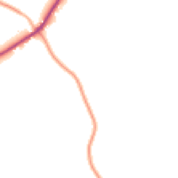 Daytime road noise heatmap for CB8 8PL