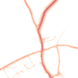 Daytime road noise heatmap for CB8 8SN