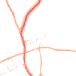 Daytime road noise heatmap for CB8 8WE