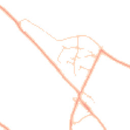 Daytime road noise heatmap for CB8 8YQ