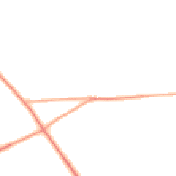 Daytime road noise heatmap for CB8 9DE