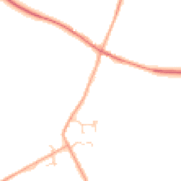 Daytime road noise heatmap for CB8 9DQ