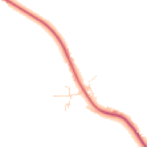 Daytime road noise heatmap for CB8 9NH